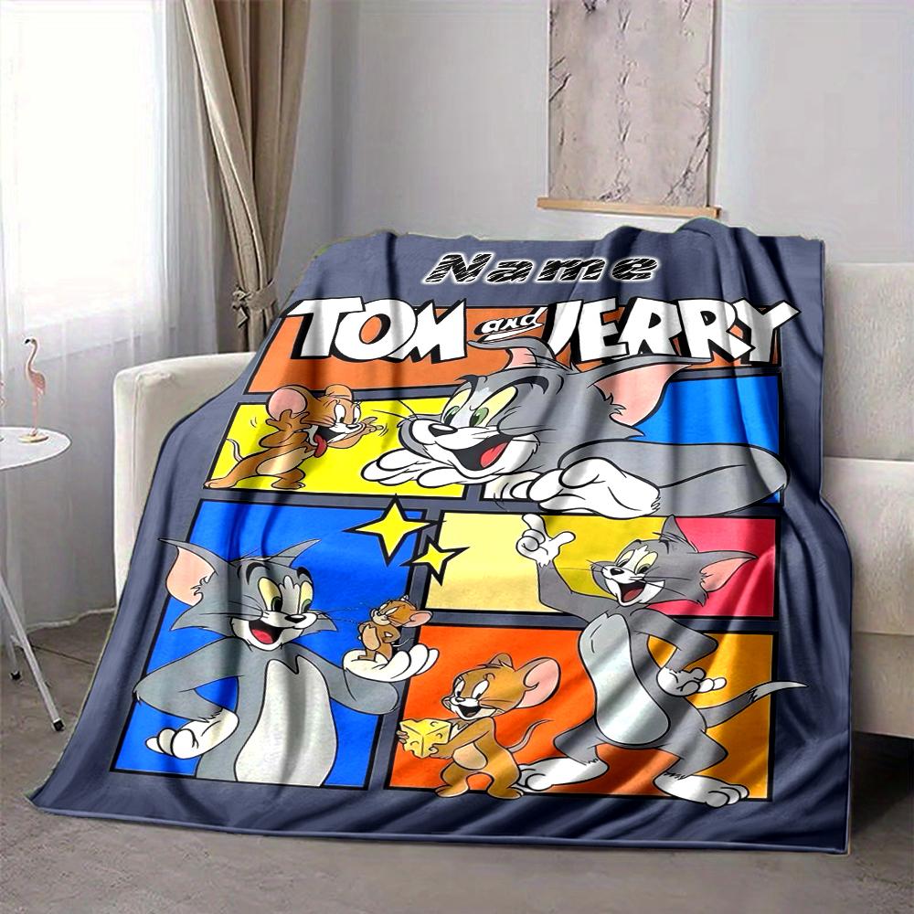 Custom 1pc Cartoon Characters Adventure Blanket, Soft And Comfortable Blanket, Casual Warm, Camping Travel Blanket, Birthday Gift Q913180