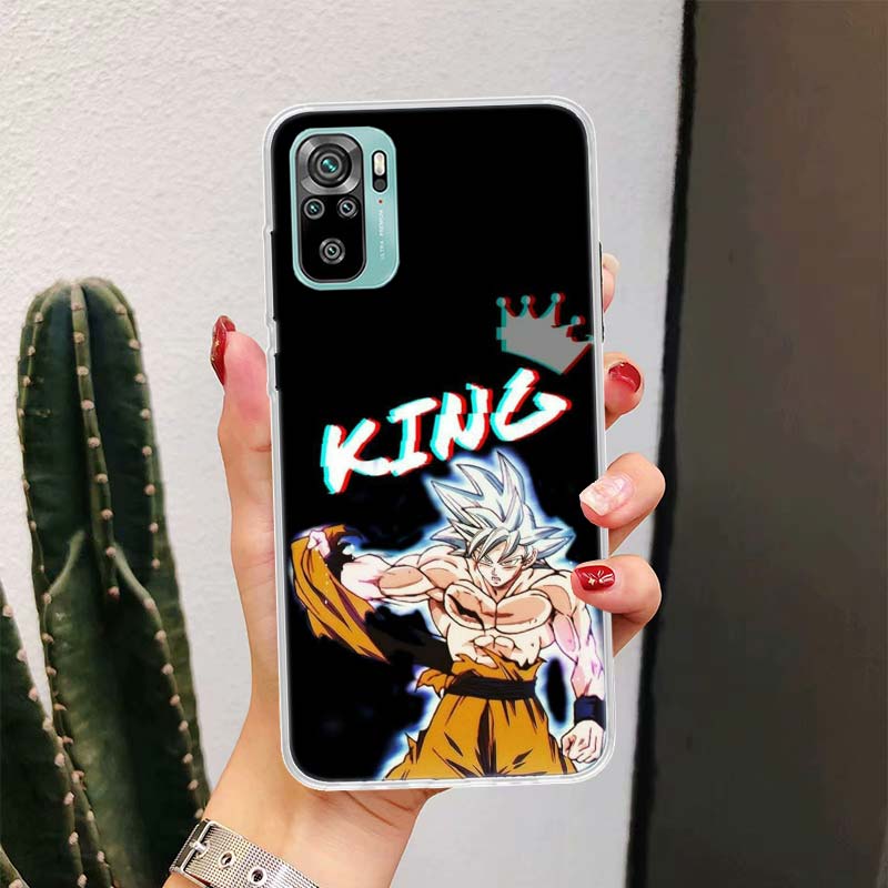 Custodia per Telefono Anime Goku Dragon Ball Per Xiaomi Redmi Note 10S 10 11S 11 9S 9 8T 8 Pro 11T 5G 11E 9T 7 6 5 5A 4X Fundas Cover Coque