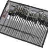 25-Piece Nylon Hair Paintbrush Set with Silver-Gray Handles for Oil, Gouache, and Watercolor Painting