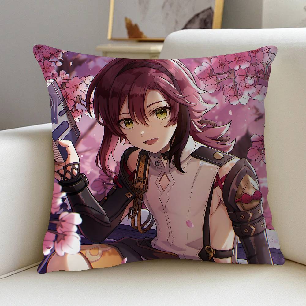 

Shikanoin H-Heizou Pillowcase Toon Gift Cushion Cover Bedroom Home Sofa Chair Seat Decor Pillow Case 12x12Inch