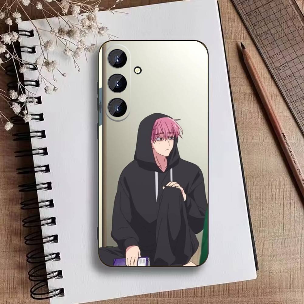 Q-Tamon's B-Side Phone Case For Samsung Galaxy A73,21,22,32,71,53,52,51,80,5G Soft Black Cover