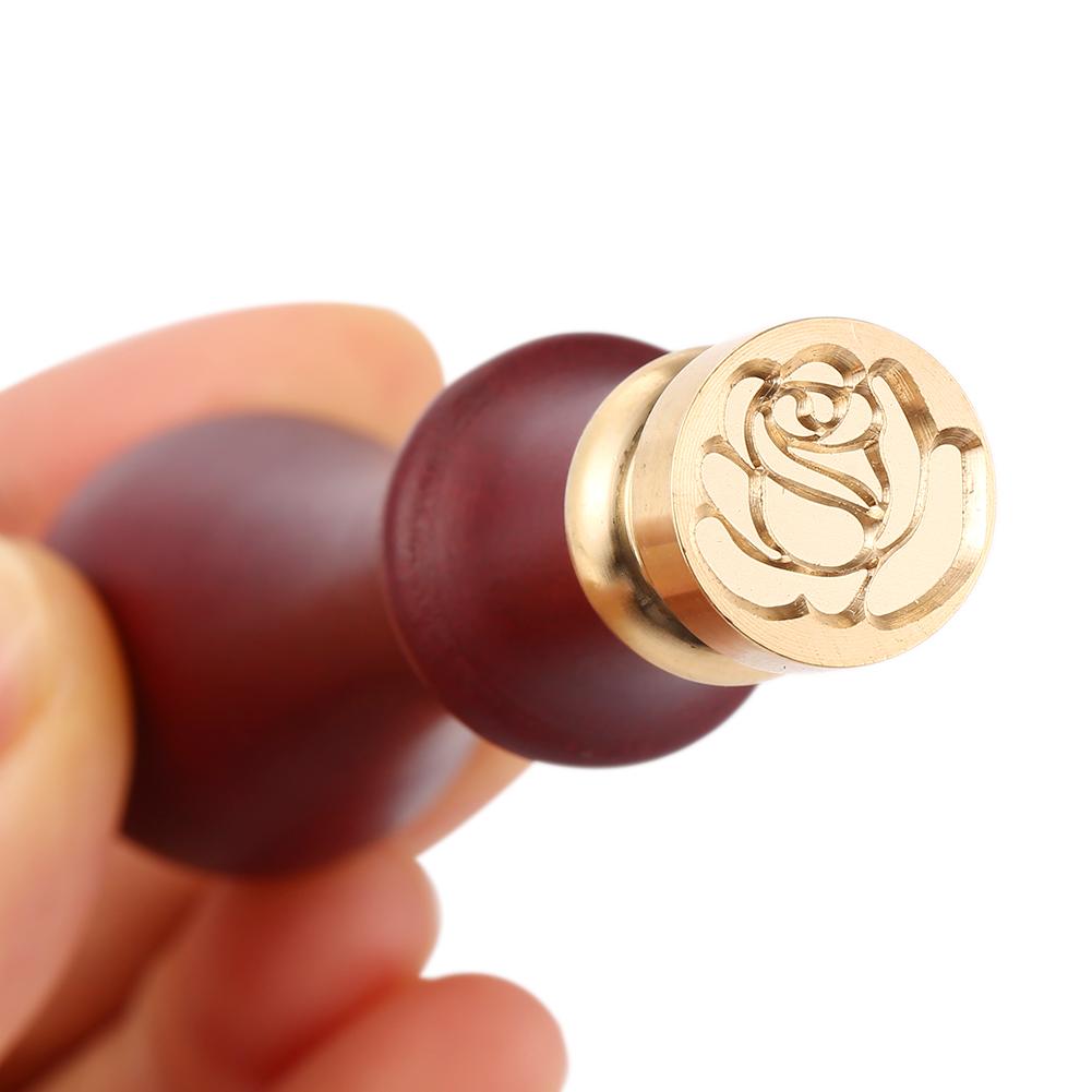 Replace Copper Head Wax Seal Stamp Kits Retro Craft Vintage Decor Wedding Gifts Retro Envelope Birthday Card Fire Painting