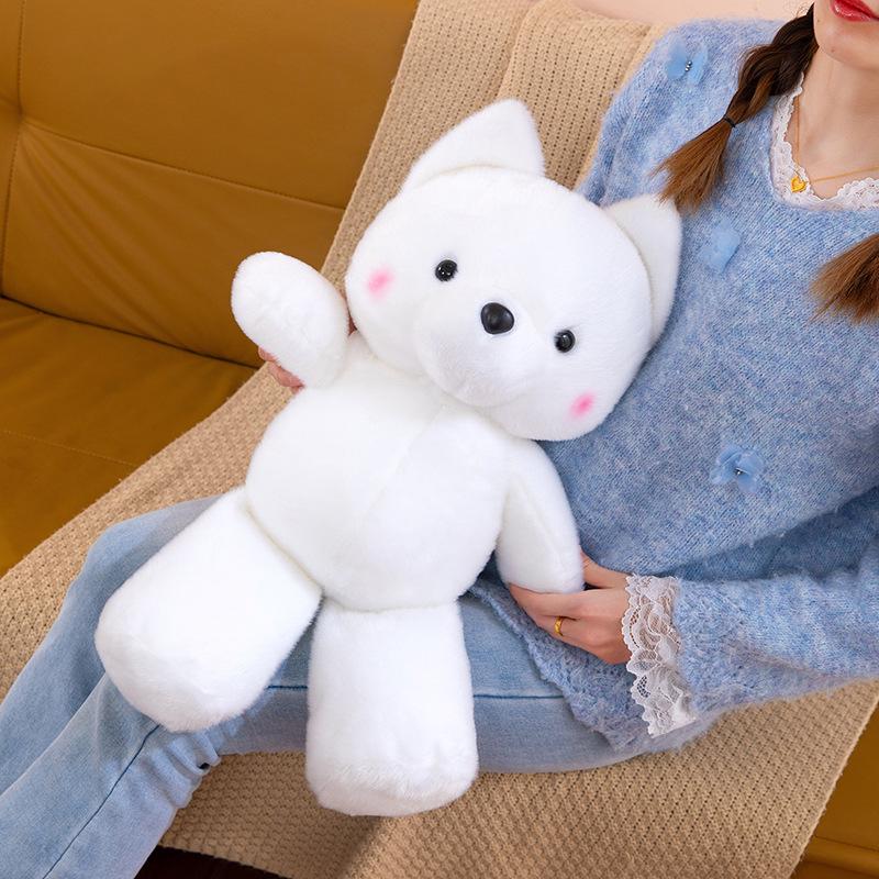 Adorable Samoyed Plush Toy Cushion - Perfect Gift for Girls
