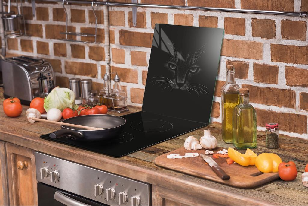GLAS-SCHNEIDEBRETT 45x52 KATZE