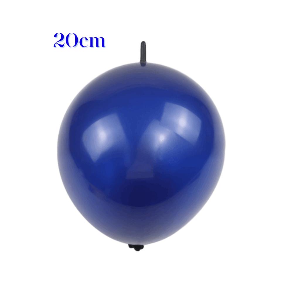 50Pcs Gift Latex Link Balloons Quick Linking 20cm Latex Balloons Quick Linkable Balloon Birthday Party