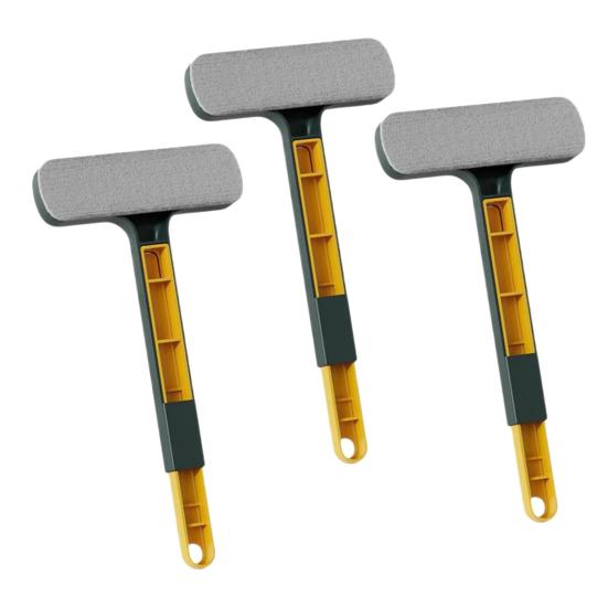 2 in 1 Window Screen Cleaning Brush with Extendable Handle Removable Lightweight Reusable Screen Cleaner Handheld Window Cleaning Scrubber