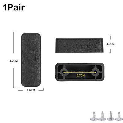 Plastic Luggage Feet Pads Black With Screws Luggage Bottom Stand Baggage Bottom Stand All Suitcase