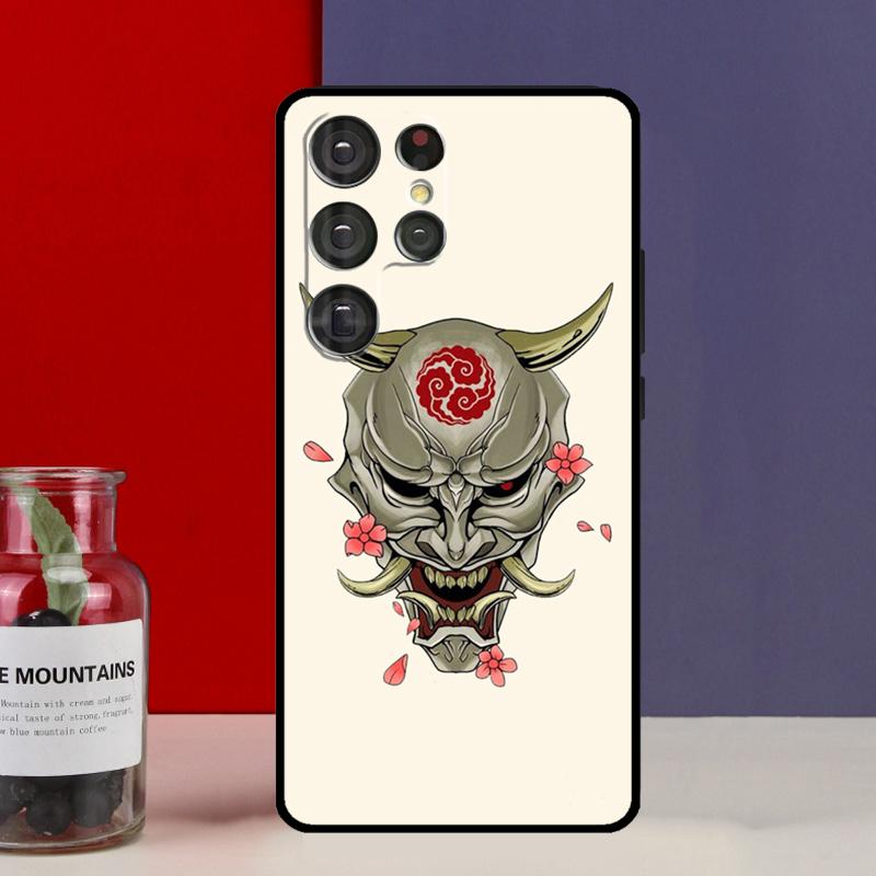 

Oni Hannya Mask Funda Case For Samsung Galaxy S25 Ultra S9 S10 S20 FE S21 S22 S23 Plus S24 Ultra Phone Cover Galaxy S23Ultra