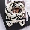 16*145CM 100% Mulberry Silk Scarf Double-Layer Double-Sided Long Narrow Ribbon Scarf Spring Summer Neck Scarf & Hair Tie