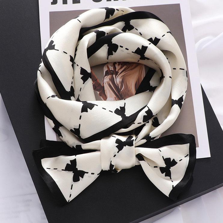 16*145CM 100% Mulberry Silk Scarf Double-Layer Double-Sided Long Narrow Ribbon Scarf Spring Summer Neck Scarf & Hair Tie