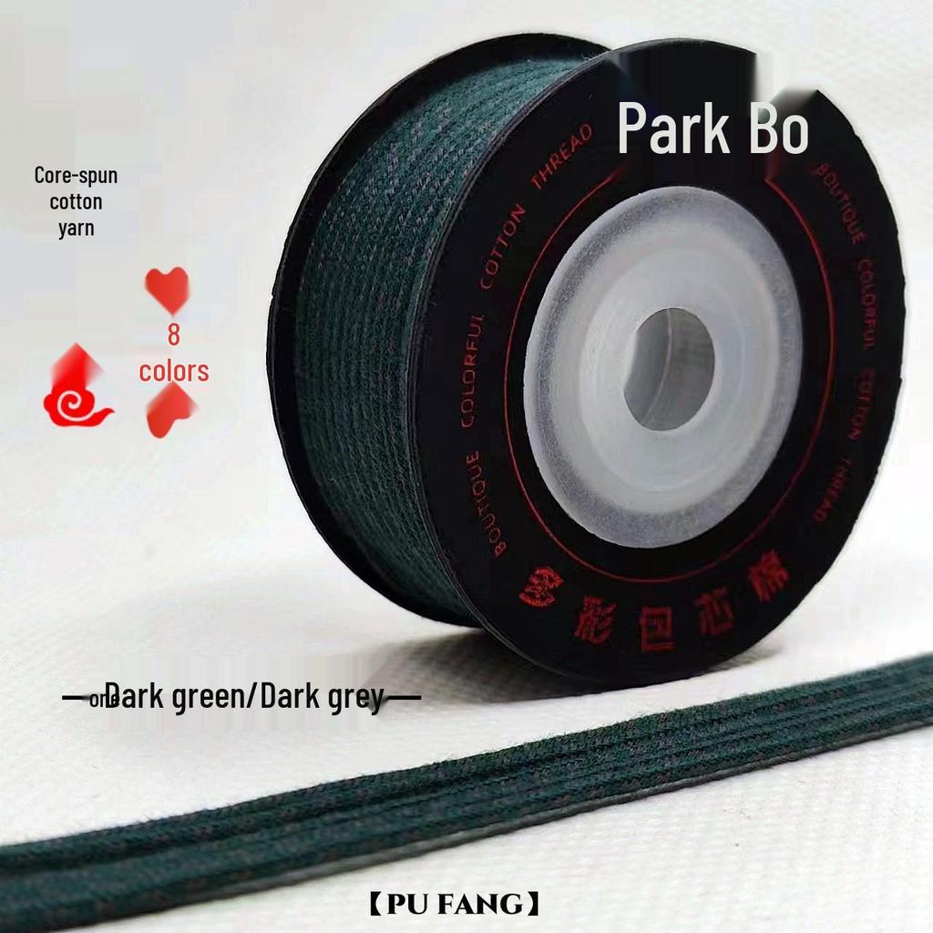 Large Roll Braided Core-Spun Cotton Cord for Hand-Woven Wenwan and Star Moon Vajra Bracelets