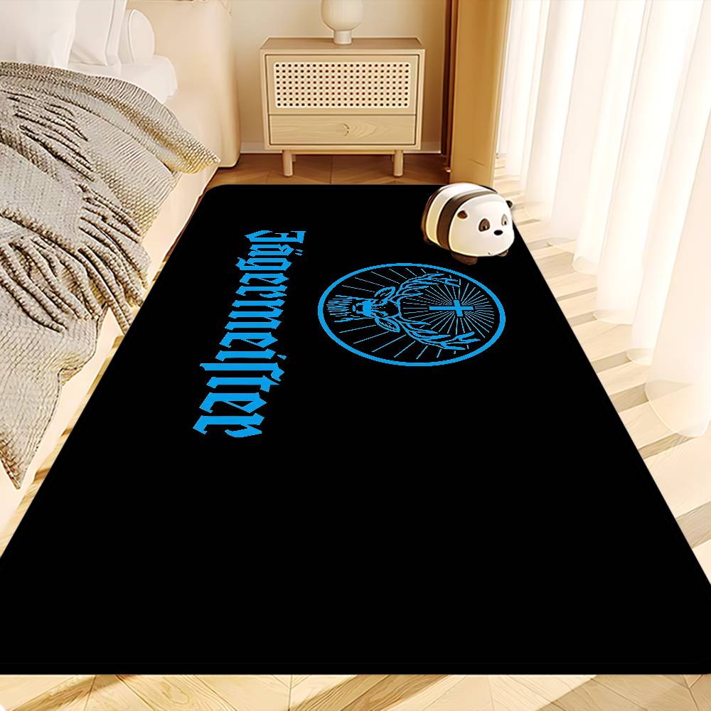 Tappetino J-Jagermeisteres Logo Stile Nordico Camera da Letto Soggiorno Tappetino Casa Balcone Antiscivolo Alfombra