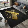 2025 New Cool Guns Pistol Ammunition Bullet Cartridge AK M4 Rug Carpet for Living Room Bedroom Decor,Non-slip for Sofa Doormat