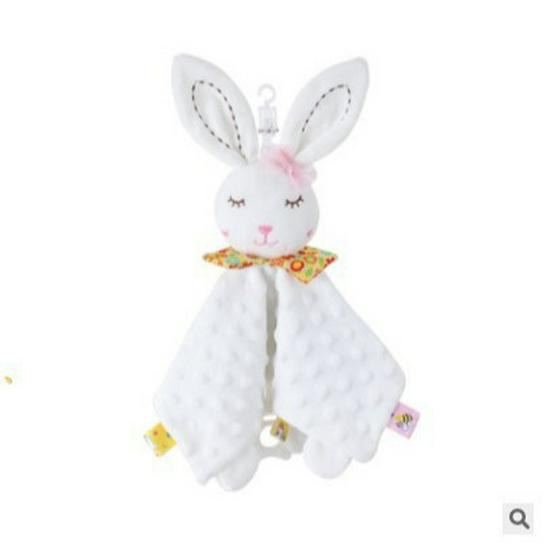 Cute Cartoon Animal Plush Baby Soothing Towel with Toy - CPC CE EN Certified