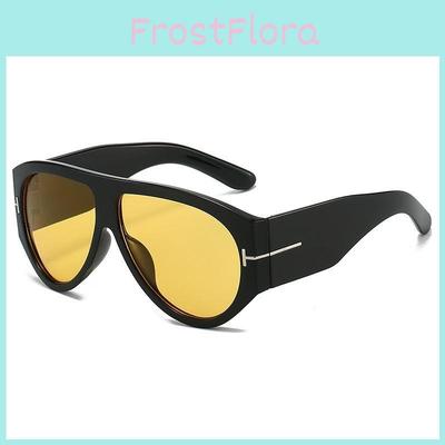 Lunettes de soleil surdimensionnées à monture noire avec verres en AC non polarisés pour un usage quotidien