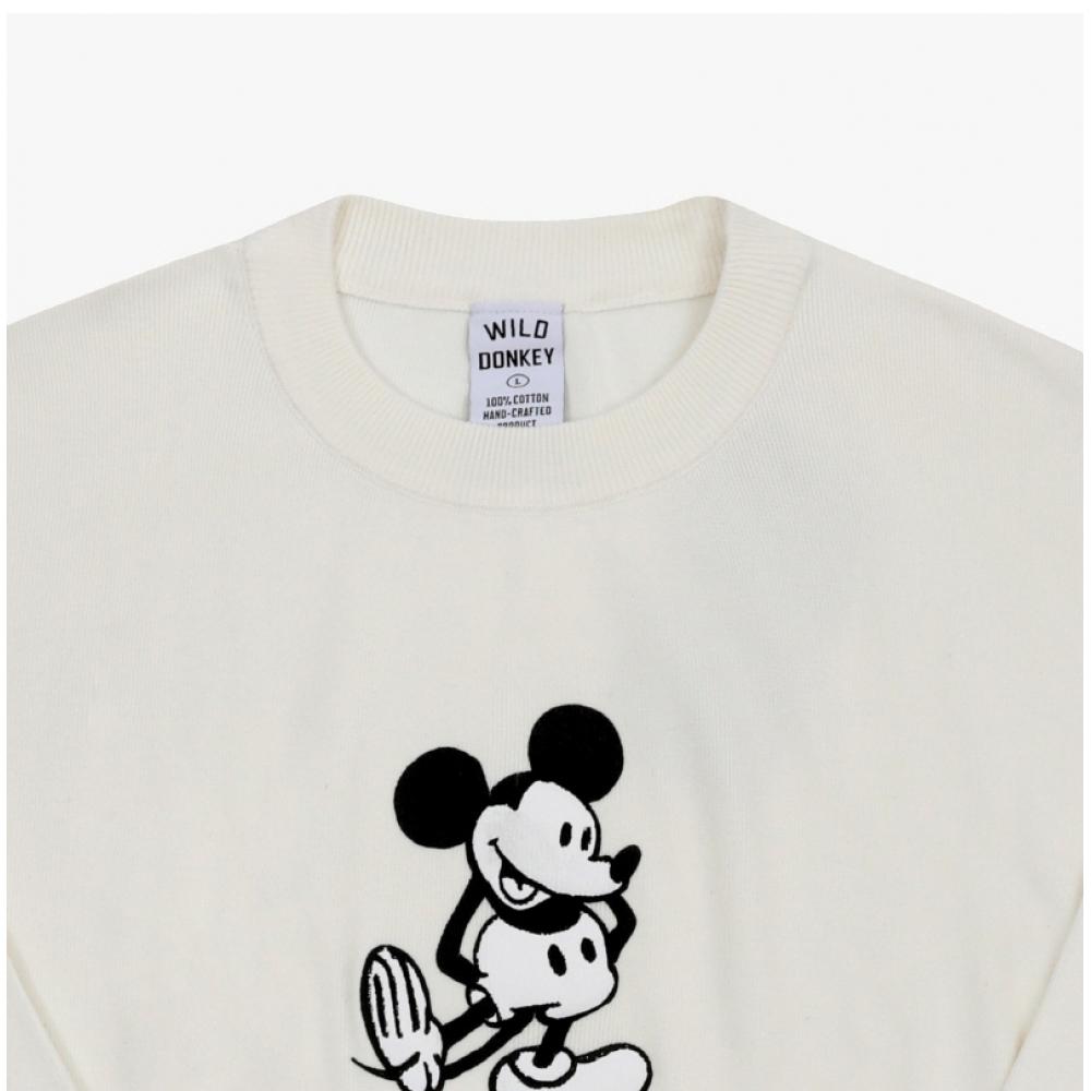 Wilddonkey Unisex Mickey Sweatshirt Ecru