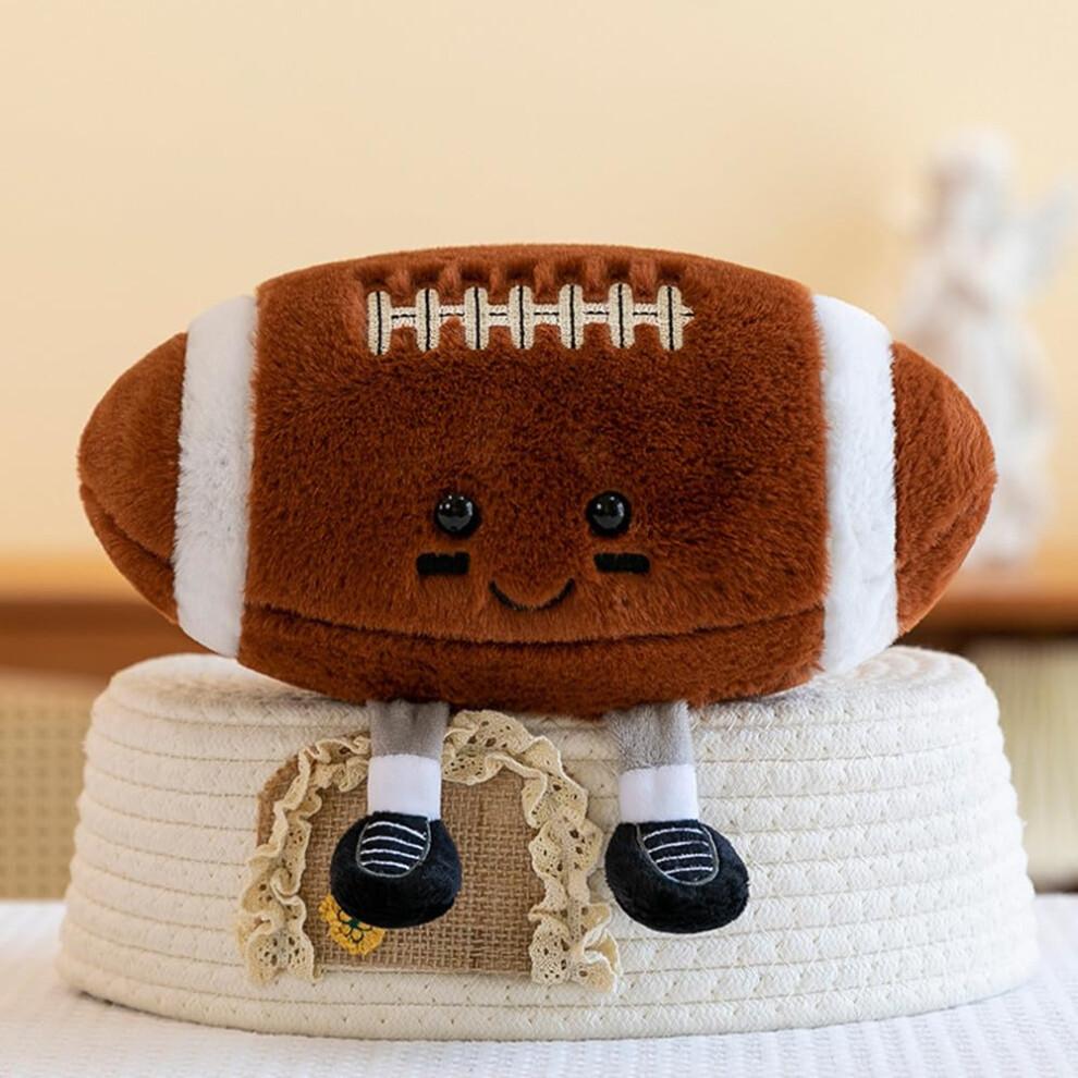 TONGMAN 13"""" Football Plush Toys Soft Stuffed Sport Throw Pillow Plush Ball Gift | Football Plush | for Sports Fans (Rugby)