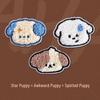 Adorable Cartoon Puppy Embroidered No-Sew Patch for Kids' Clothing Repairs