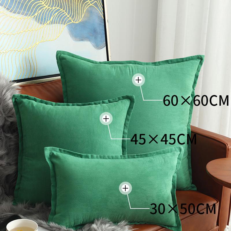 Față de pernă pătrată cu volane, lux nordic ușor, pentru canapea sau pat