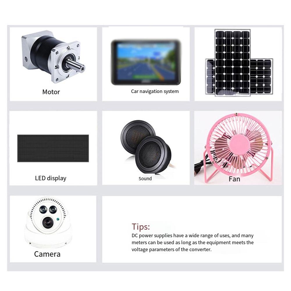 DC Voltage Reducer Converter 12V to 5V 3A Step Down Power Supply IP67 Rated for Industrial Automotive Applications
