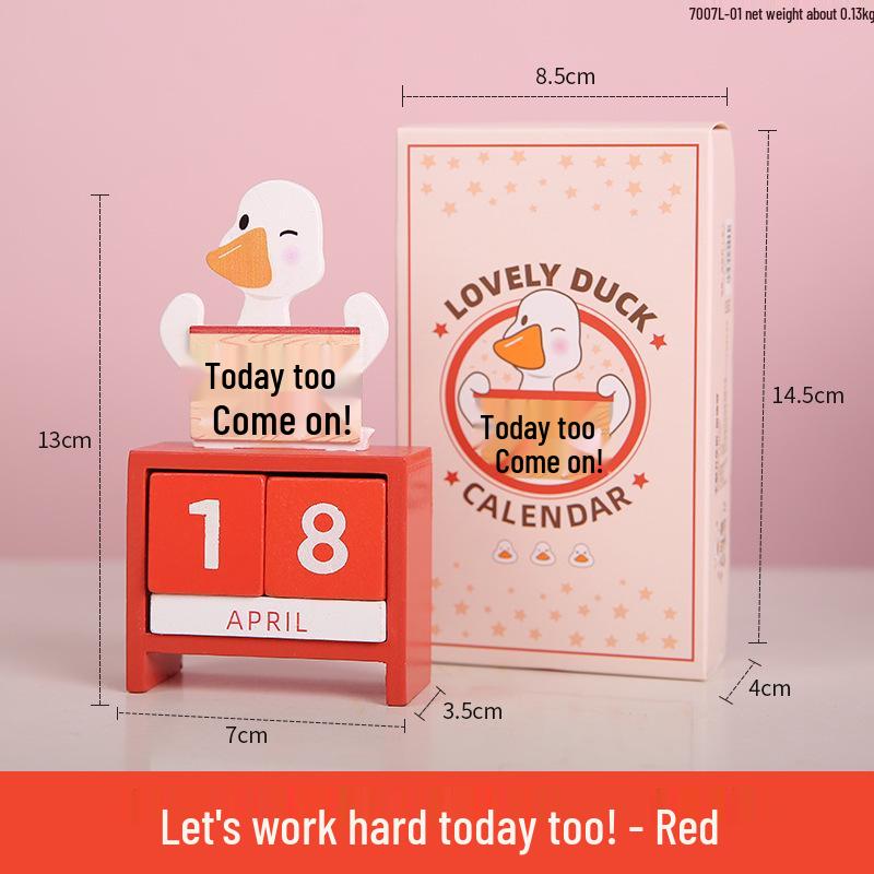 Simple Wood Flip Calendar: Perpetual Desk Ornament & Photo Prop