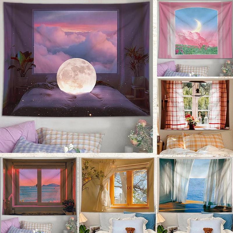 Ashou Aesthetic Background Pattern Tapestry Wall Hanging Decoration Home Art Room