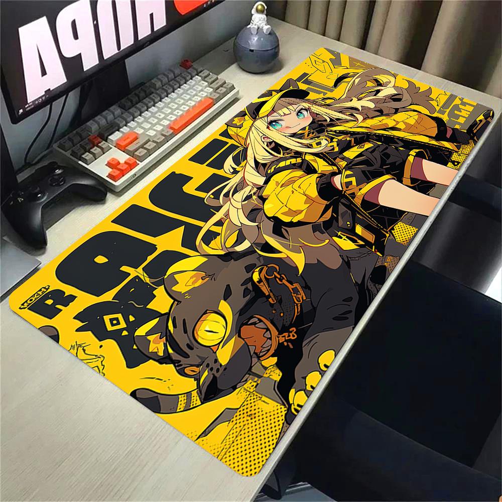 Girls and Cat Xxl Mouse Pad 900x400 Kawaii Anime Girl Deskmat Pc Gaming Accessories Computer Offices Non-slip Mousepad Keyboard