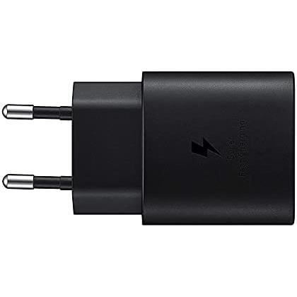 Chargeur Rapide 25W - Samsung - Compatible A54/A34/A14/S23/S22 - USB-C - Noir - Adaptateur secteur