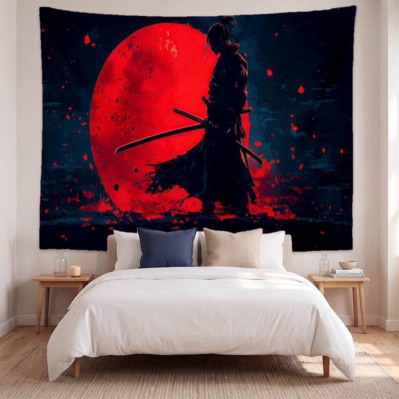 Samurai (1) Art Wall Hanging Tapestry for Home Bedroom Living Room Decor Great Gift Idea