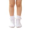 Kurze Socken für Mädchen mit Spitzenbesatz, atmungsaktiv für den Alltag