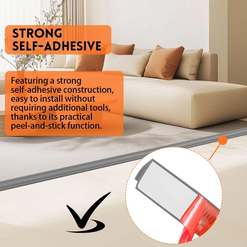 Klippbar gulvovergangslist selvklebende flisovergangsdeksel flis