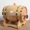 Solid Wood Beer Barrel: Home & Bar Decoration with Logo Print