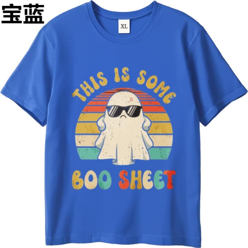 Summer Top Relaxed Fit For Man Fashionable T Shirt Black This Is Some Boo Sheet Ghost With Sunglasses Classic Men Top Tees