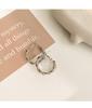 Twist Twist Personalized Earrings Geometric Round Design Earrings Women'S Simple Temperament Earrings