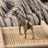 Retro Antelope Brass Statue Mini Desktop Decor Ornament Heavy Duty Paperweight for Study Room Office Home Decor