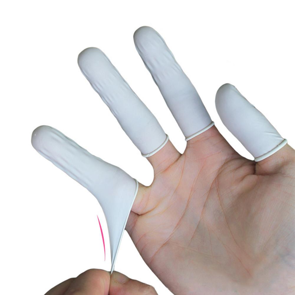 300 stücke Einweg Latex Gummi Finger Kappe Fingerlinge Pulver Freies Nicht-SlipAnti-Statische Kontaktieren