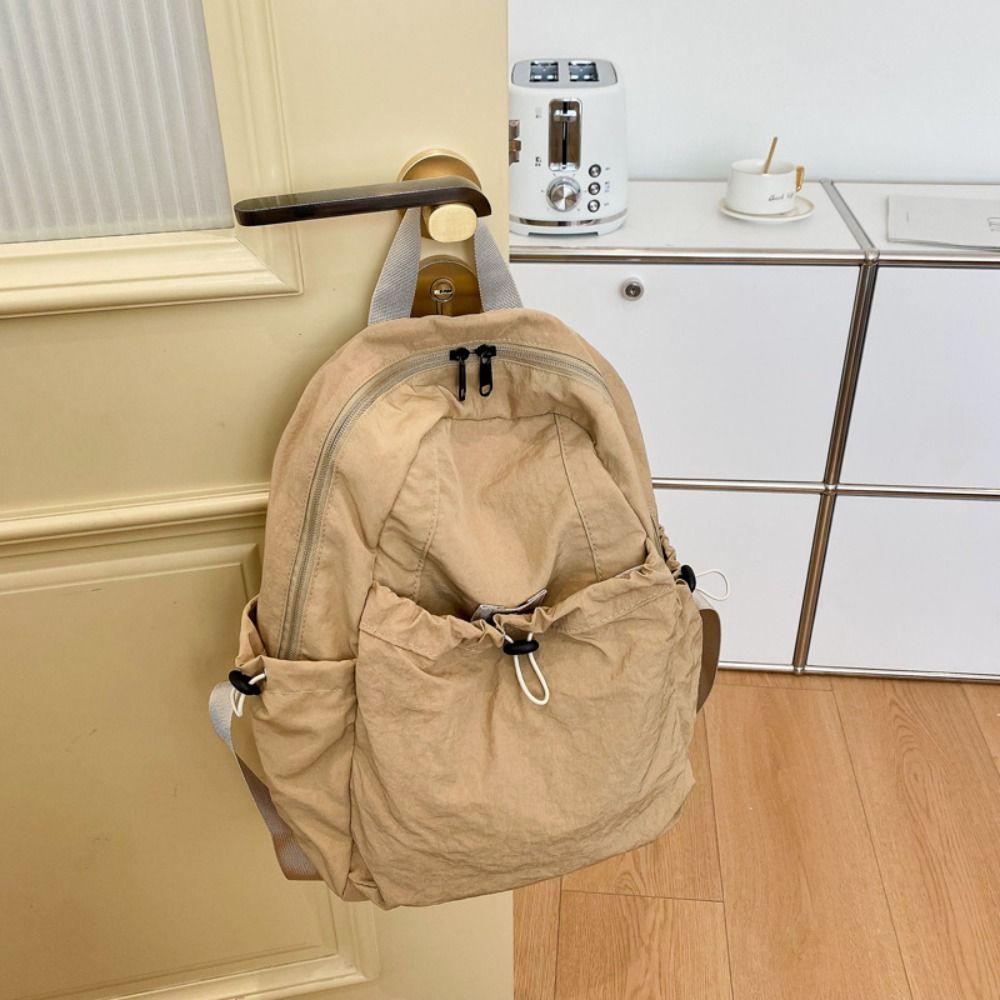 Lightweight Drawstring Backpack Korean Style Student Schoolbag Casual Travel Backpack Teenagers