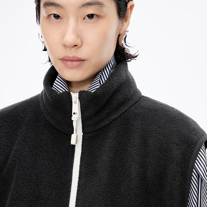 JNBY 2025 Winter Loose Fit Stand Collar Vest