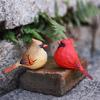 Resin Bird Decoration Hand-Carved Bird Figurine Hand-Painted Sculpted Resin Birds Statues 1PC