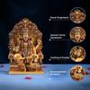 Lord Vishwakarma Idol Brahma Ji Murti Bhagwan Vishwakarma Murti for Car Dashboard and Home Decor (Vishwakarma Ji 4 Inch)