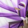 Flowers Purple Petals Beautiful Tulle Curtains For Living Room Sheer Curtain Bedroom Voile Decorative Window Treatments