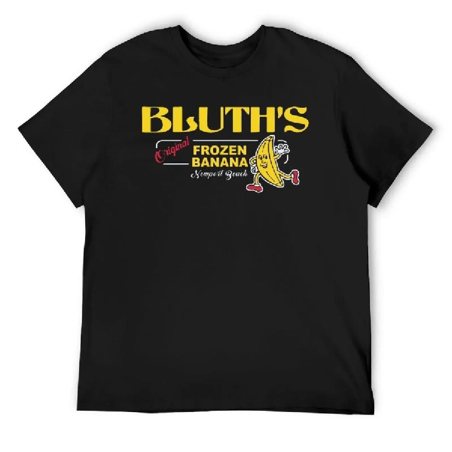 

Male Trendy T Shirts Summer Graphic Tees Short Sleeve Y2K Oversized Arrested Development Bluths Original Frozen Banana T Shirt XXXXXL чорний