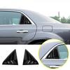 For 2011- Chrysler 300 Gloss Black Side Window Louvers Air Vent Cover Tirm2*