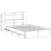 White Storage Bed Frame 150 x 200 cm Particleboard