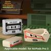 Silicone Earphone Case Retro Cassette Protective Shell for Airpods Pro 3 Accessories