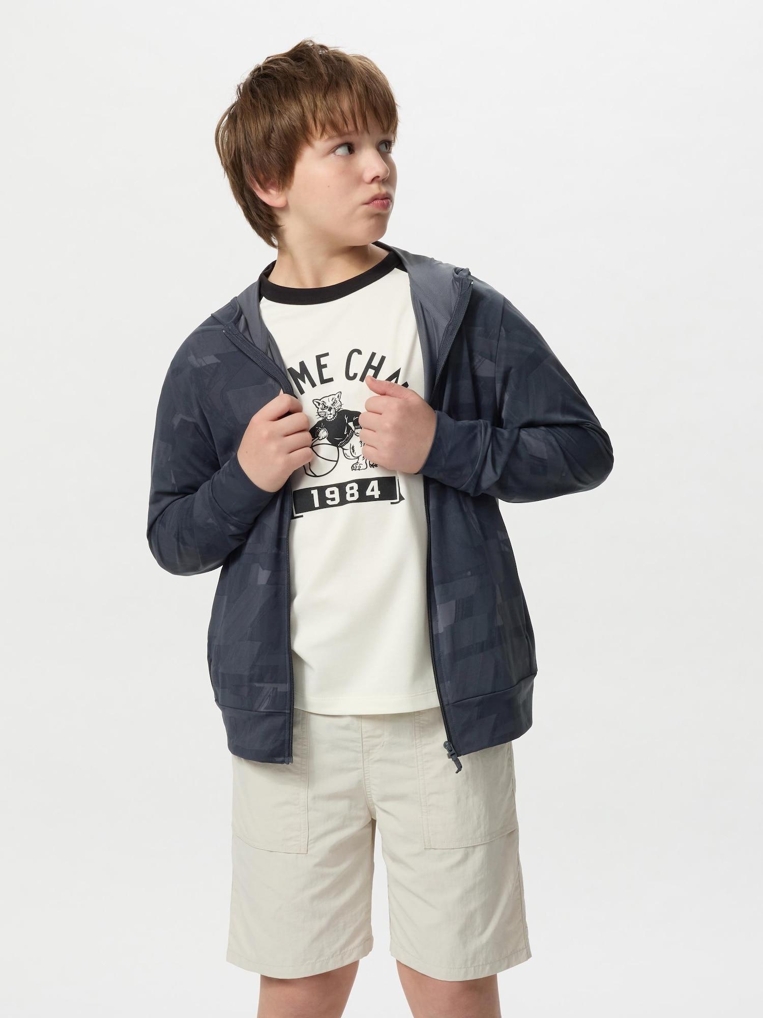 

Uniqlo Japan Air Rhythm Uv Cut Толстовка с капюшоном на молнии 08 DARK GRAY/100