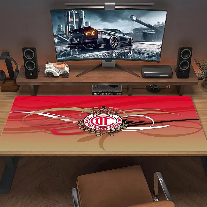 Deportivo Toluca FC Color Mouse Pad Large Gaming Table Cushion Non-slip Laptop Tablet Big Mousepad XXL Mat Mini PC Playmat With Lock edge