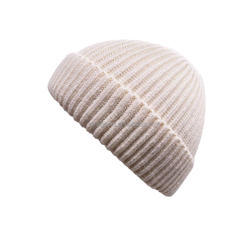 Hotsale Short Knit Watch Cap Cuffed Trawler Hats Skull Cap Designer Fisherman Beanie for Men and Women