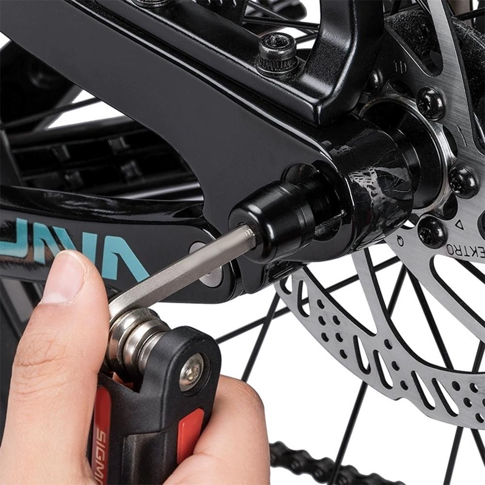 Thru Axle Adapter Aluminum Alloy Rear Fork Shaft Skewer Portable Bicycle Axle Skewer Lightweight for Road Bike Mountain Bike