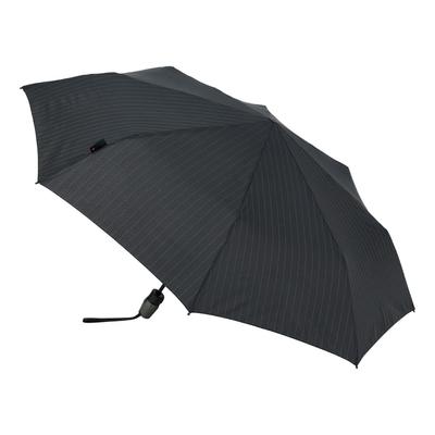 Folding Umbrella KNT220 Knirps Rain Umbrella Automatic Opening and Closing 5 Year Warranty Pinstripe Black [Knirps] T.220 Men's [4100]